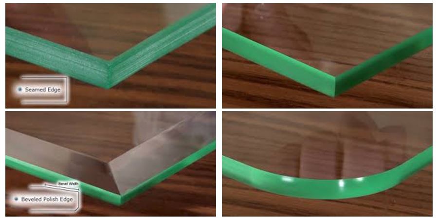 glass edge types glass edge types