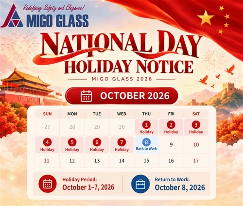 MIGO গ্লাস 2026 চীনের জাতীয় দিবসের ছুটির বিজ্ঞপ্তি