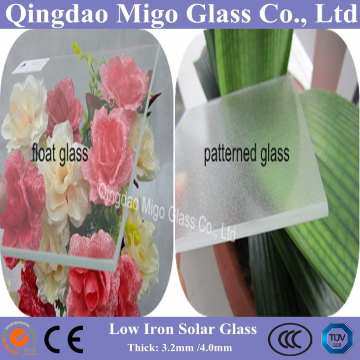 太阳能强化弧光伏组件低铁浮法玻璃