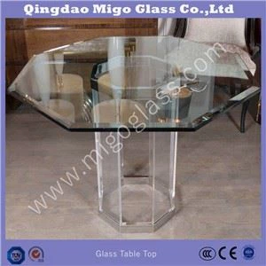 বিভিন্ন আকারের সঙ্গে টেম্পারড গ্লাস টেবিল শীর্ষ