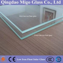 Vidrio Solar 3.2m m endurecida u flotador u capa u Ar utia'al u célula Solar yéetel SGS ISO, SPF,